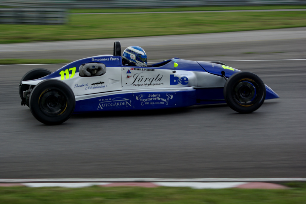 Pedersen (117) vandt sit første løb i Formel Ford Zetec.
(Foto: Søren Dons)